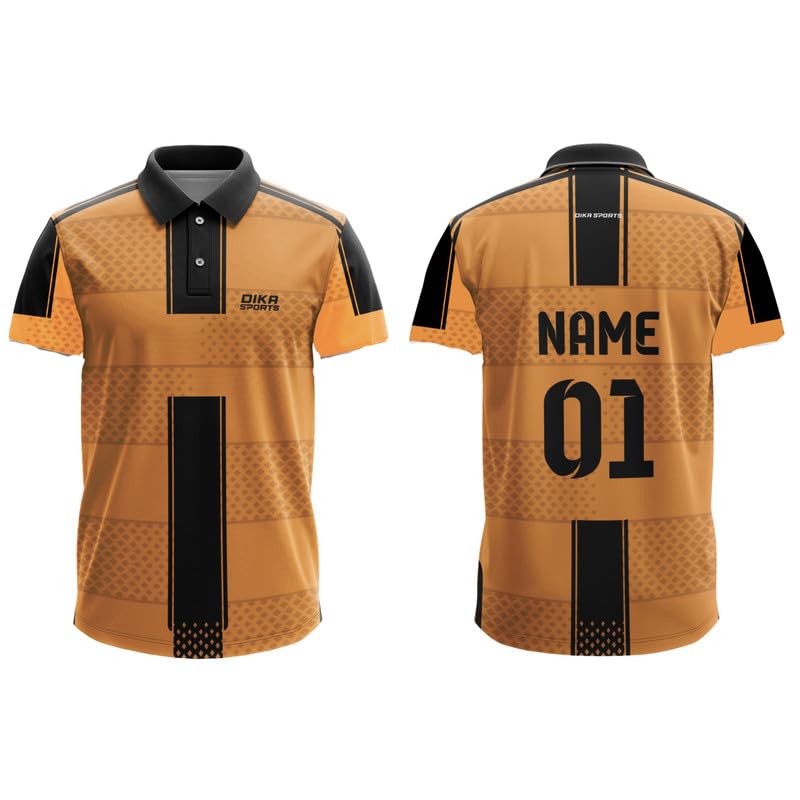 Dika Sports Custom Name And Logo Jersey Cricket T-Shirt Short Sleeve Sport T Shirt For Menindian Cricket Team Jersey | 2 Year To