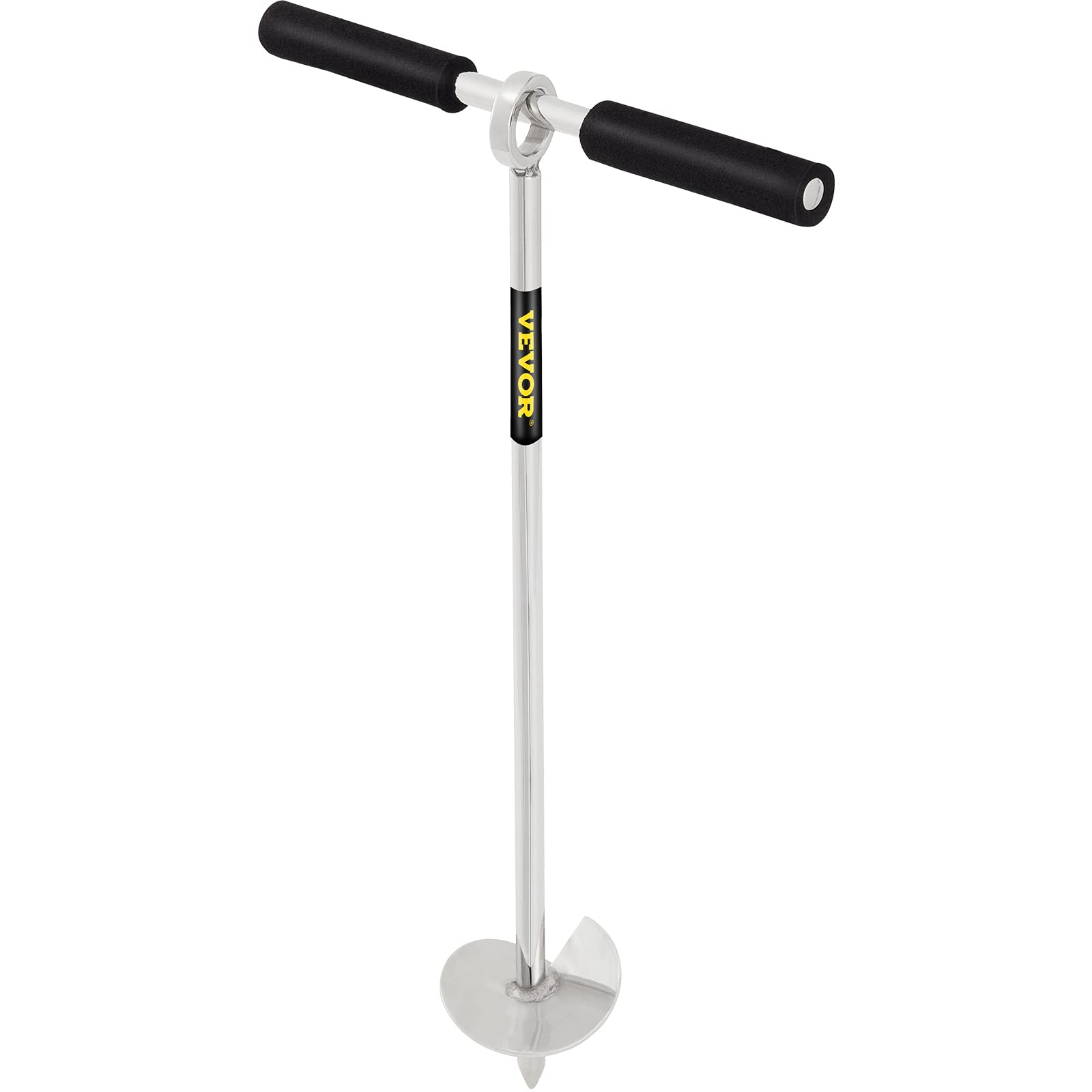Vevor Sand Anchor, 18'' Length Auger To The Beach And Sandbar, 316 Stainless Steel Screw Anchor W/Removable Handle, Bungee Line