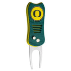 Team Golf Ncaa Oregon Ducks Retractable Divot Tool With Double-Sided Magnetic Ball Marker, Features Patented Single Prong Design