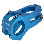 Tianeraus Bike Stem 45Mm Short Bicycle Stem Handlebar Riser Extender For Road Bike, Mountain Bike, Mtb, Bmx, Cycling (Blue)