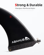 Abahub 8 Sup Single Center Fin With 1 No Tool Fin Screw, Fiberglass Reinforeced 8 Inch Sup Replacement Fins For Surfboard, Stand