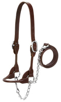 Weaver Leather Livestock Dairy/Beef Rounded Show Halter , Brown , Large