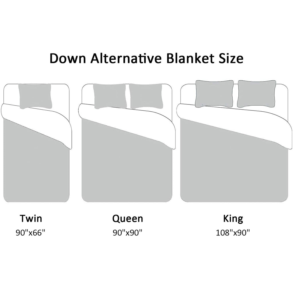 Downluxe King Size Blanket, Lightweight Down Alternative Blanket With Satin Trim (90 X 108 Inch, Sand)