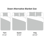 Downluxe King Size Blanket, Lightweight Down Alternative Blanket With Satin Trim (90 X 108 Inch, Sand)