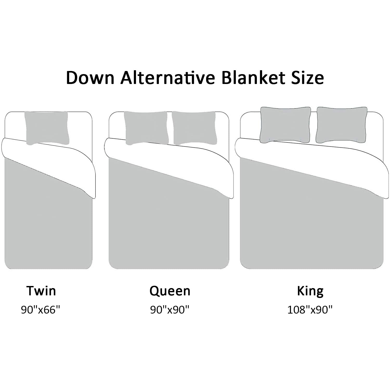 Downluxe King Size Blanket, Lightweight Down Alternative Blanket With Satin Trim (90 X 108 Inch, Sand)