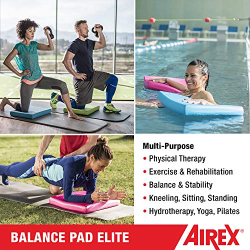 Airex Balance Pad - Exercise Foam Pad Physical Therapy, Workout, Plank, Yoga, Pilates, Stretching, Balancing Stability Mat, Knee