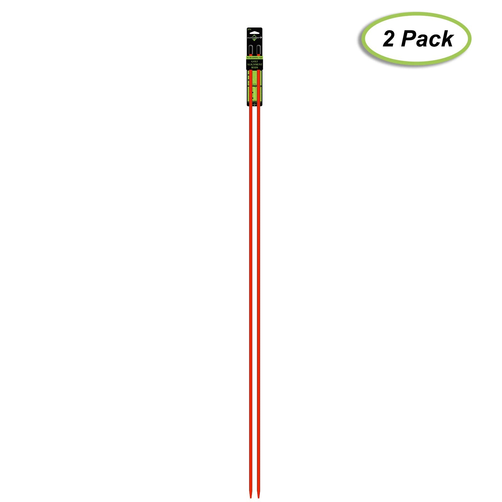 Mvp Sport Golf Alignment Rods (Morodz) Training Aid 2-Pack (Red)