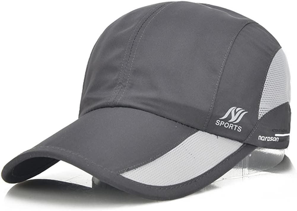 Fasholic Uv Cap Summer Protection Quick Drying Sport Mesh Outdoor Cap For Men & Women (Grey)