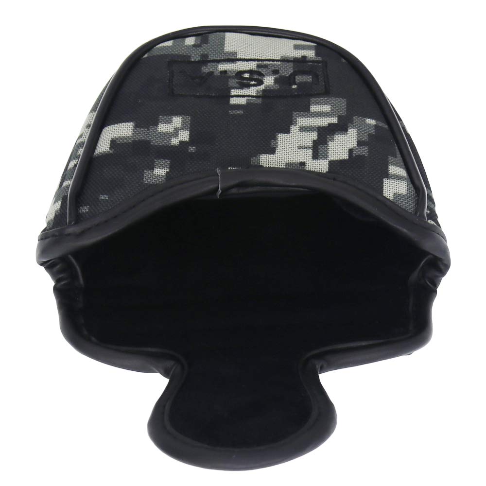 Seacloud Golf Putter Cover Usa Camouflage Golf Mallet Putter Head Cover Protector Magnetic Closure