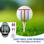 8 Pack Precision Golf Ball Marker, Upgrade Golf Accessories, 4 Golf Ball Marking Stencils And 4 Colors Golf Ball Markers, Golf B