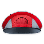Picnic Time Ncaa Cornell Big Red Manta Portable Beach Tent - Pop Up Tent - Beach Sun Shelter Pop Up