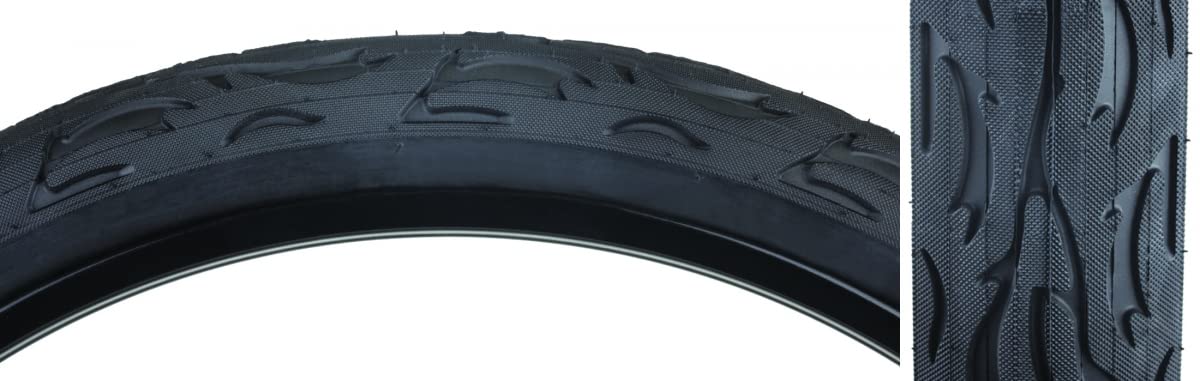 Sunlite Flame Cruiser Tire, 20 X 3.0, Black/Black