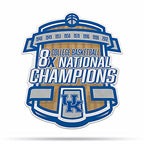Rico Industries Ncaa Kentucky Wildcats Champ Shape Cut Pennant - Home And Living Room D  Cor - Soft Felt Ez To Hang