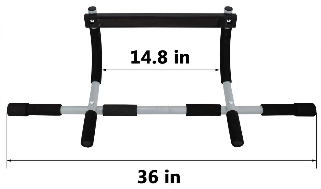 Topoko Upgrade Pull Up Bar For Doorway, Max Capacity 440 Lbs Chin Up Bar, No Screws Portable Upper Body Fitness Workout Bar, Str