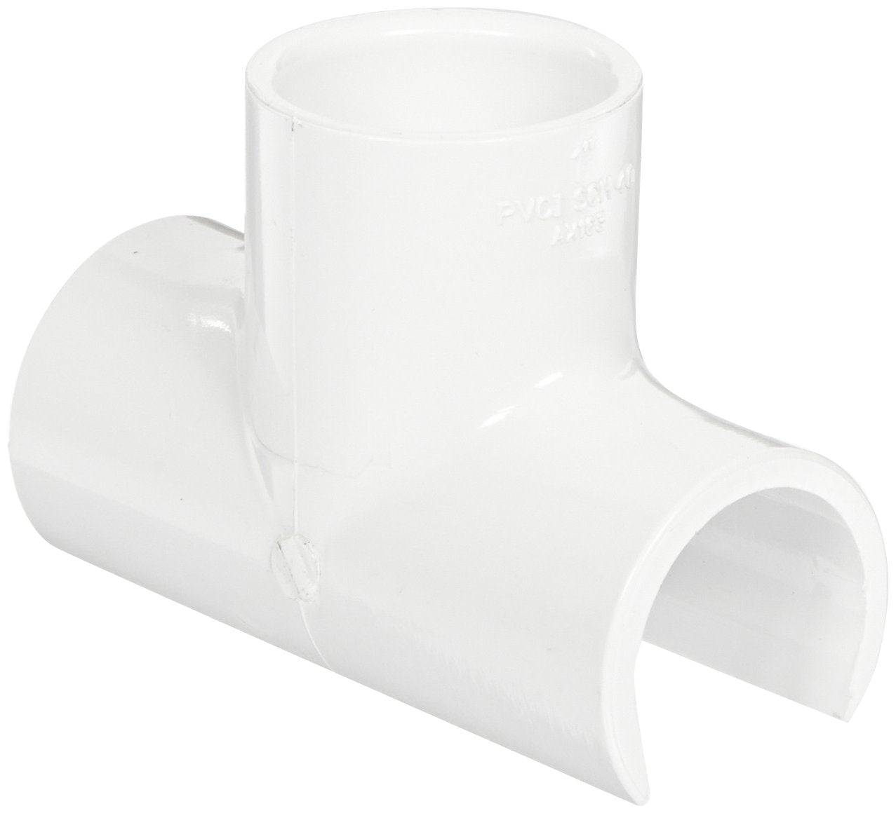 Spears 463 Series PVC Snap-On Saddle, Schedule 40, 1 IPS OD x 1 Socket