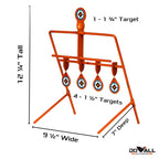 Do-All Outdoors - Airgun Pro Auto Reset 5 Target, Rated For .177 Pellets, Orange (Agp5)