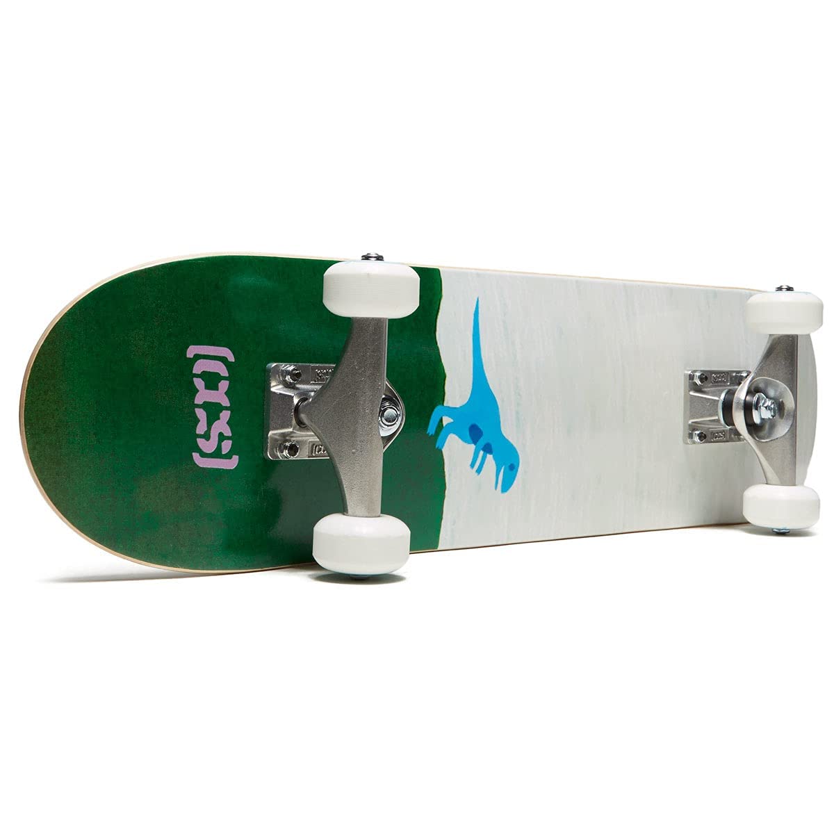 [Ccs] T-Rex Dinosaur Skateboard Complete 7.00'' - Maple Wood - Professional Grade - Fully Assembled With Skate Tool And Stickers