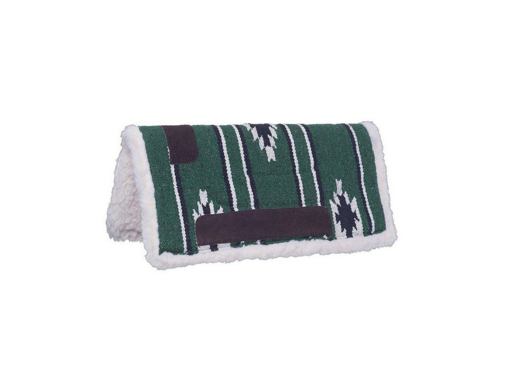 Tough 1 Miniature Sierra Saddle Pad, Hunter/Black/Cream, 19 X 19