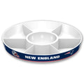 Fremont Die NFL New England Patriots Party Platter, 14.5 Diameter, 14.5 Diameter, White/Team Colors
