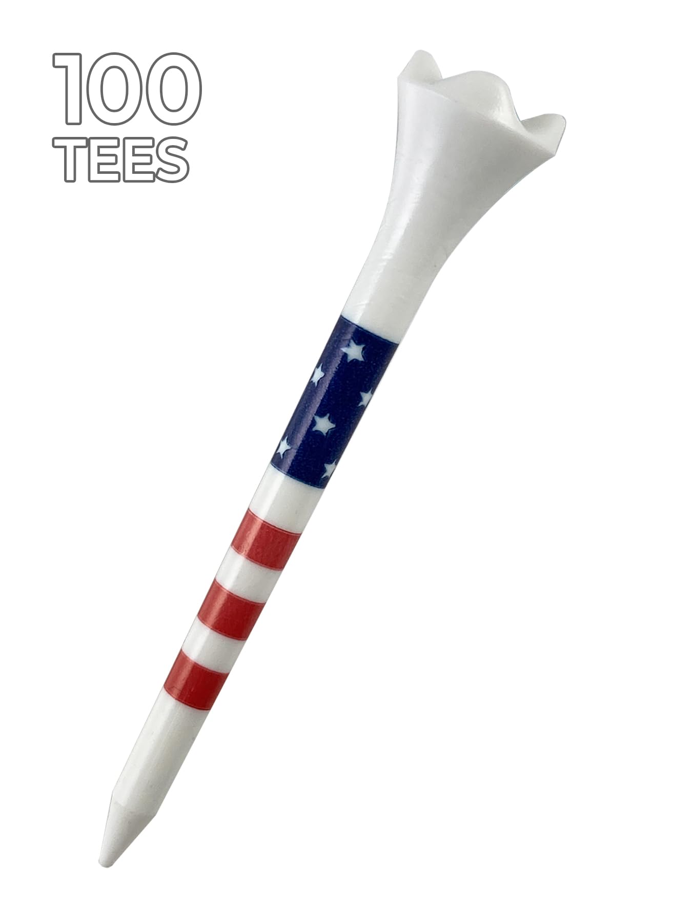 2-3/4'' Pride Performance Golf Tees, Stars And Stripes, 100 Count