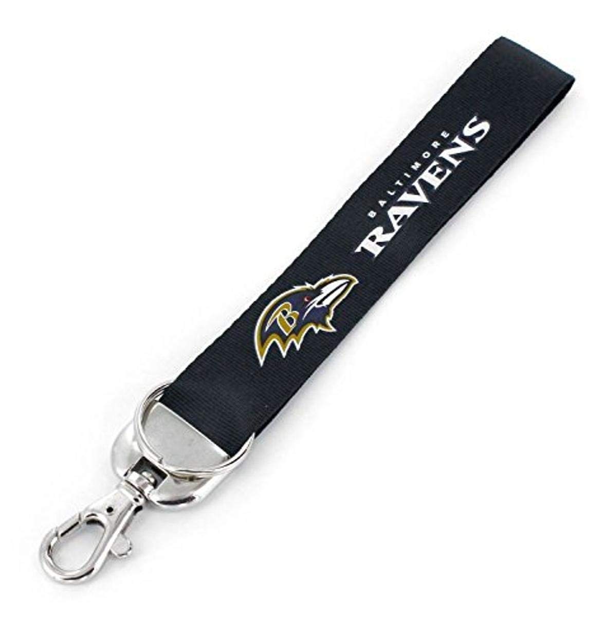 Aminco Nfl Baltimore Ravens Deluxe Wristlet Keychain