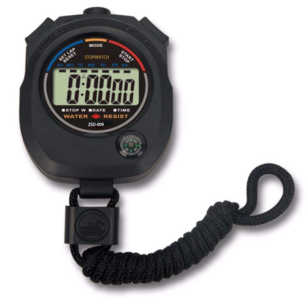 12 Pack Multi-Function Electronic Digital Sport Stopwatch Timer, Large Display With Date Time And Alarm Function,Suitable For Sp