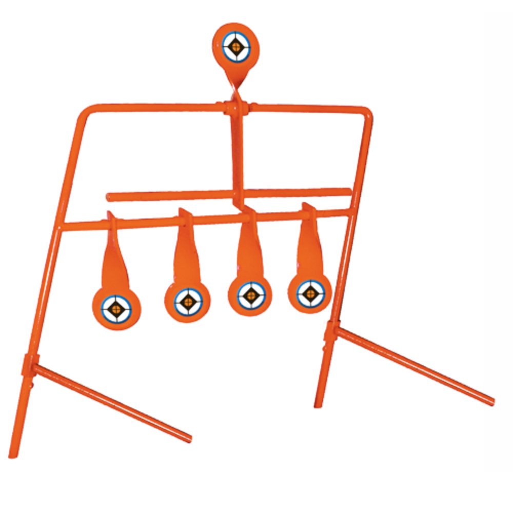Do-All Outdoors - Airgun Pro Auto Reset 5 Target, Rated For .177 Pellets, Orange (Agp5)