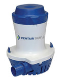 PENTAIR SHURFLO 358-000-10 Bilge Pump, 1500 GPH, Submersible Marine Pump, Nylon Housing, Water-Cooled Motor, Ignition Protected,