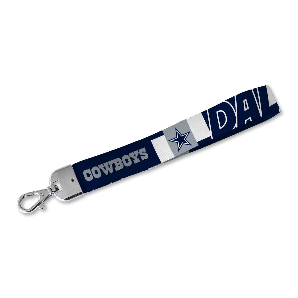 Rico Industries Nfl Football Dallas Cowboys Wrist Lanyard Key Chain, Cute Wristlet Strap Keychain Holder For Women Men Car Keys
