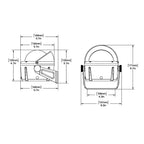 Ritchie Navigation Hb-741 Helmsman Bracket Mount Compass - Combidial, Black With Black Dial, 3.75-Inch Combi