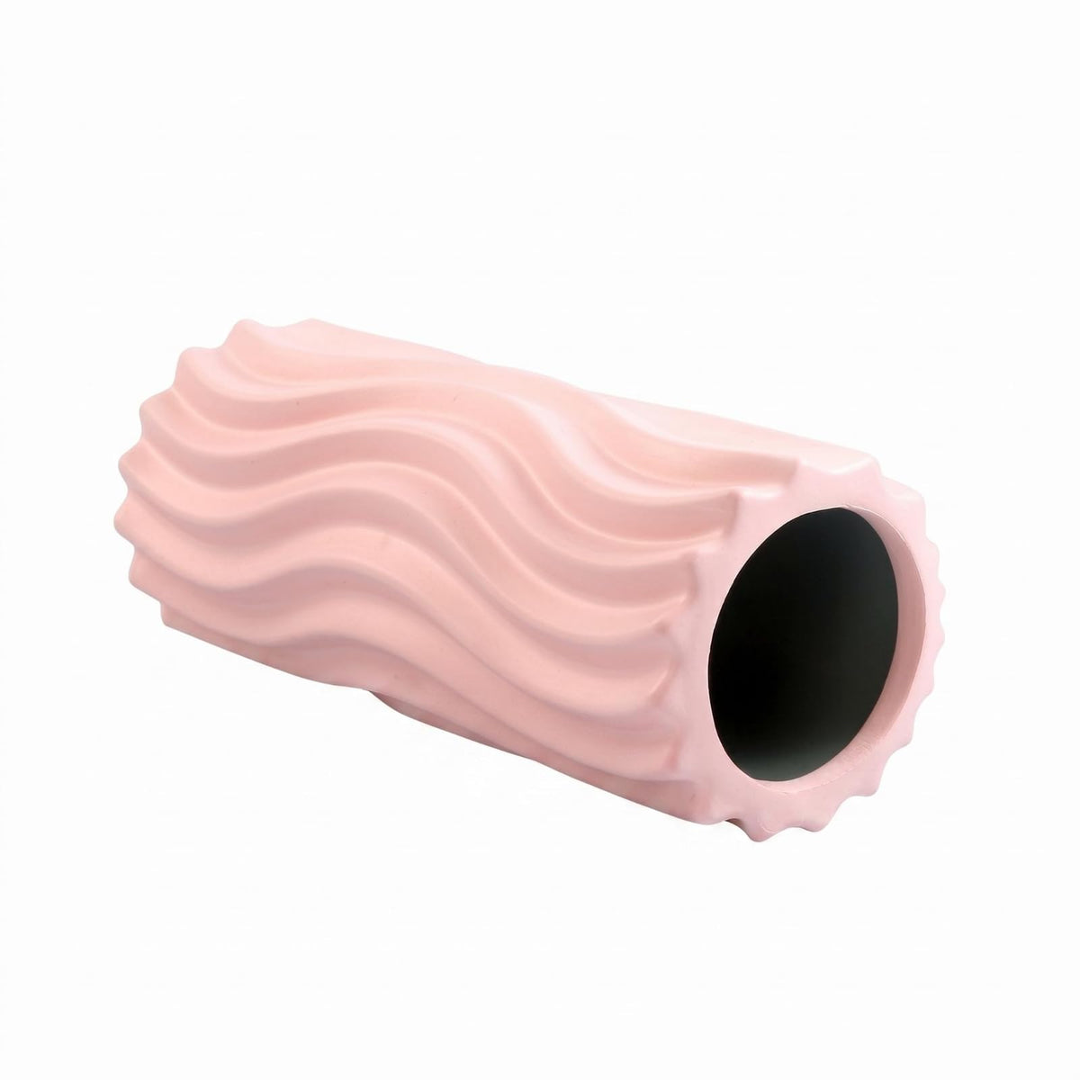 APIRILY EVA Foam Roller HighDensity Textured Foam Roller Hollow Hollow Center Fitness Equipment 30 Cm, Pink