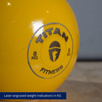 Titan Fitness 8 Kg Competition Kettlebell, Single Piece Casting, Kg Markings, Full Body Workout
