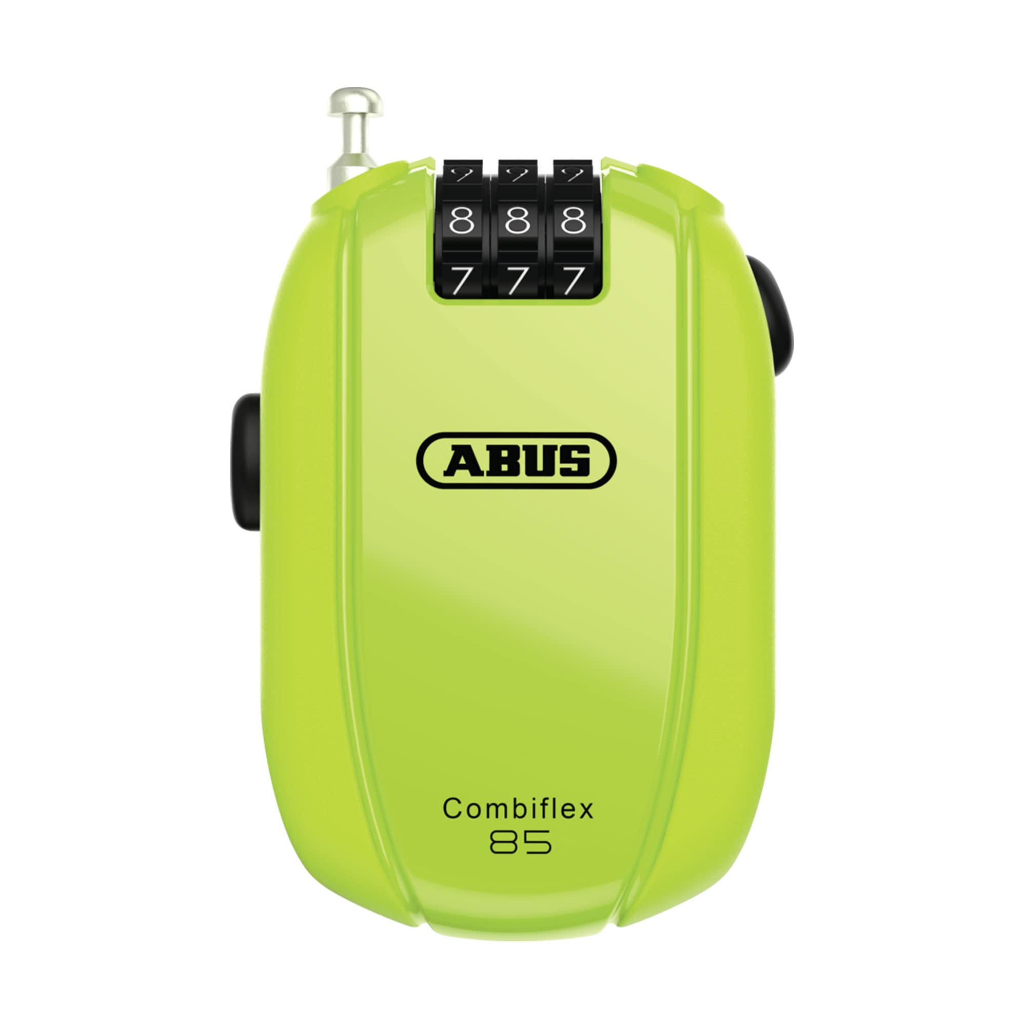 ABUS Combiflex Cable Lock - Lock for securing skis, Helmet, pram and Luggage - Trip 85-85 cm Long - 3 mm Thick - with Number Cod