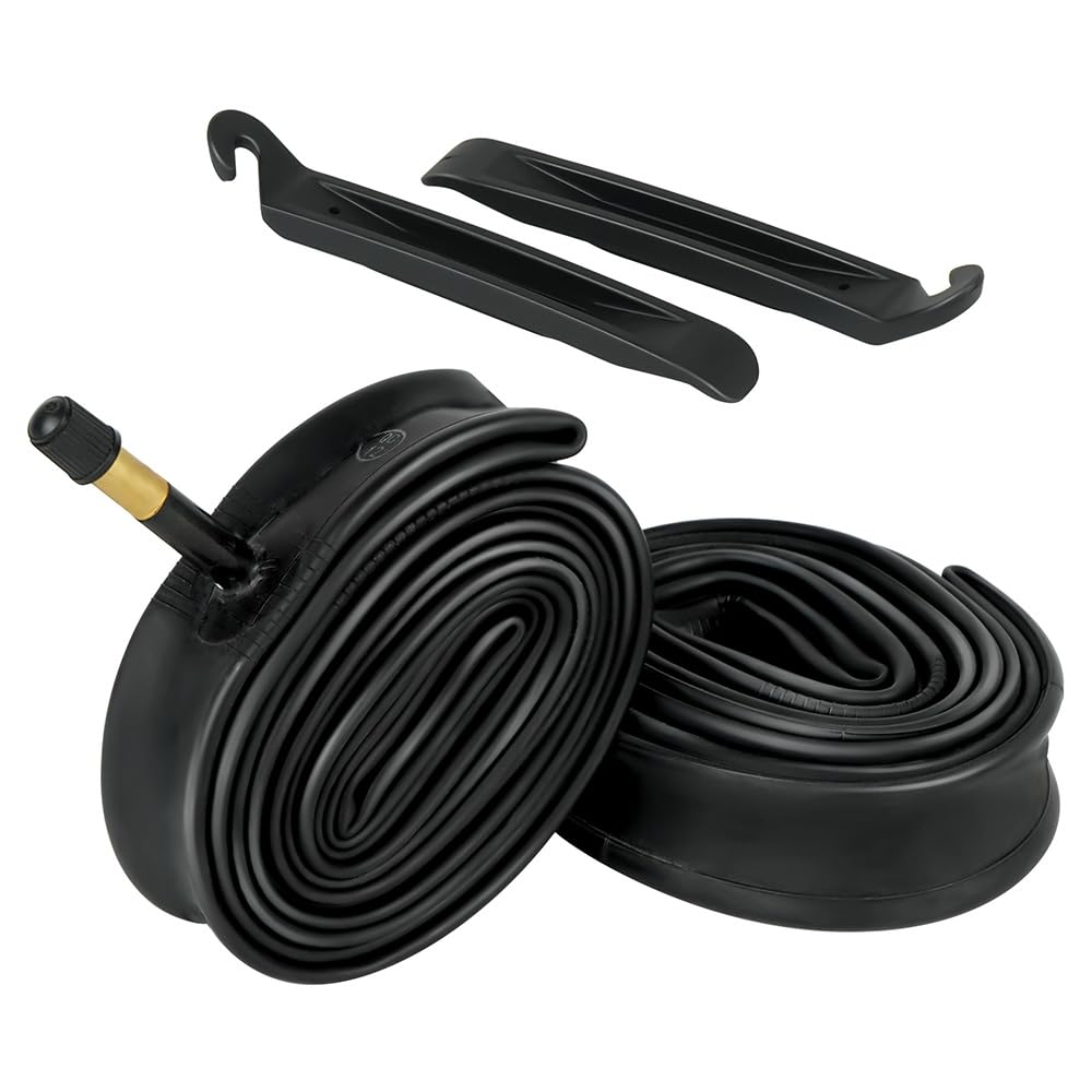 Lotfancy 28'' 700X35/37/38/40/42/43C Bike Tubes, Packof 2, 48Mm Schrader Valve, 700C Road Bicycle Tire Tube