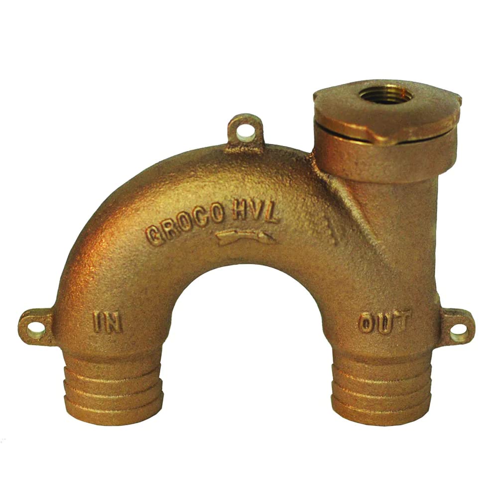 Groco Bronze Vented Loop For 1'' Hose