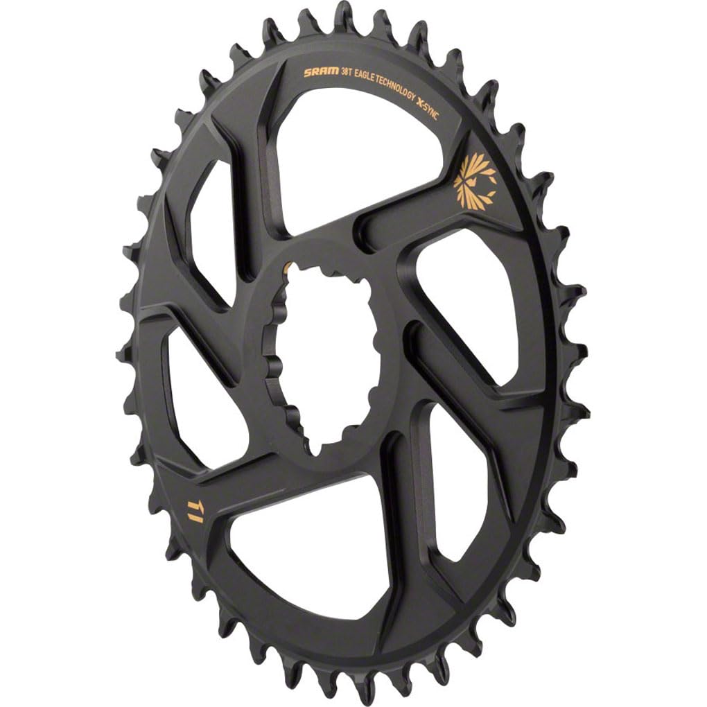 Sram X-Sync 2 Eagle Direct Mount Chainring 38T Boost 3Mm Offset With Gold Logo