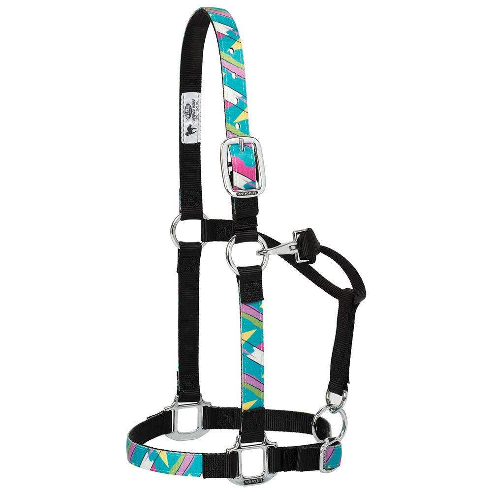 Weaver Leather Nylon Patterned Adjustable Horse Halter Leopard Average