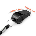 Hipat 24 Pack Black Whistle With Lanyard, Durable Thickened Plastic Whistle, Loud Crisp Sound Whistles Bluk For Coach, Referee,