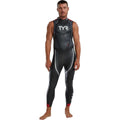 TYR HCAFSM6A717M/L MenS Hurricane Wetsuit Cat 5 Sleeveless Silver/RED M/L