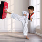 Seisso 2Pcs Taekwondo Kickboxing Pads+2Pcs Punching Mitts For Karate Training Target Thai Pads Punching Kit Kick Punch Pad Kicki