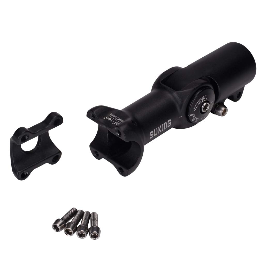 Fomtor 31.8 Adjustable Stem 0~90 Degree 80Mm Mtb Adjustable Bike Stem For 31.8Mm(1.25'') Handlebar Mountain Bike, Road Bike, Fix