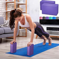 Viraaji High Density Yoga Blocks  Set Of 2 Eva Foam Bricks For Men And Women | Pilates Fitness Aid, Stretching, Balance, And He