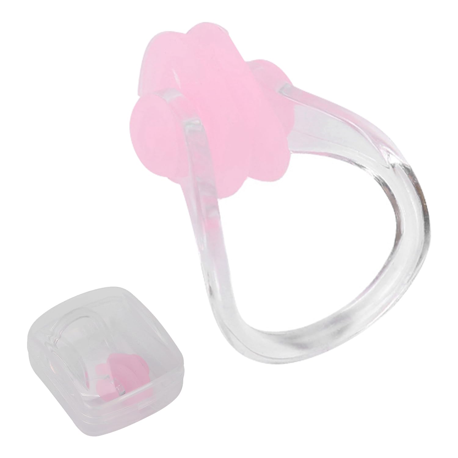 Hapivida 2Pcs Swimming Nose Clip, Silicone Swimming Nose Plug Training Protector Swim Nose Clip For Adults Kids With Storage Box
