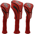 Team Golf Ncaa Wisconsin Badgers Contour Golf Club Headcovers (3 Count) Numbered 1, 3, & X, Fits Oversized Drivers, Utility, Res