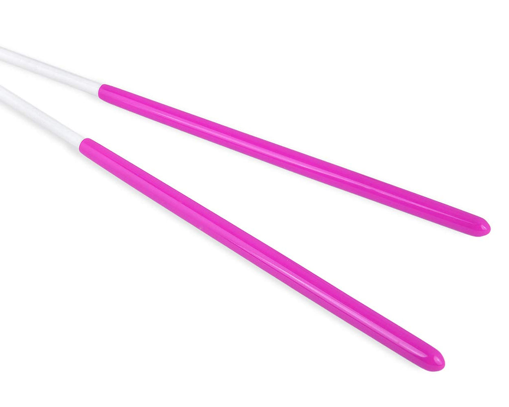 Ds. Distinctive Style Dance Ribbons With Wands 4M Rhythmic Gymnastics Ribbon Dance Streamer For Kids Baton Twirling - Pink