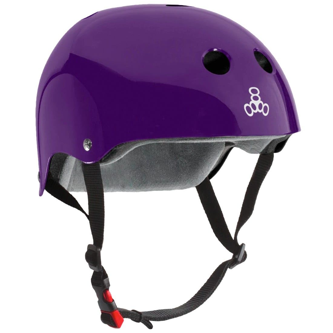 Triple Eight The Certified Sweatsaver Helmet For Skateboarding, Bmx, And Roller Skating, Navy Rubber, X-Small / Small