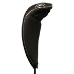 Black Golf Zipper Head Cover #9 Fairway Wood Metal Headcover Neoprene Traditional Plain Protective Cover Fits All Fairway Golf C