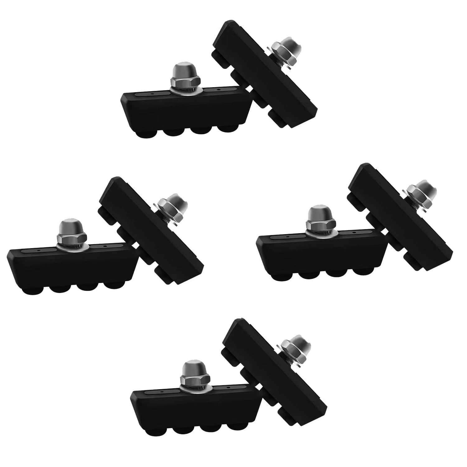 Fat-Cattie 4 Pairs (8 Pieces) Bike Brake Pads,Rubber V-Brake Pads for Mountain & Road Bicycles, Quiet & Non-Skid Cycling Accesso