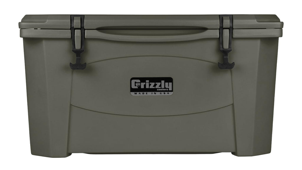 Grizzly 60 Cooler  60 Qt Ice Chest Durable Rotomolded Insulated  Made In Usa  Warranty For Life  For Beach Boat Camping Fishing