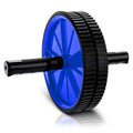 De Jure Fitness Dual Wide Ab Roller Wheel for Abs Workouts Home Gym Abdominal Exercise/Core Workouts for Men and Women (Blue)